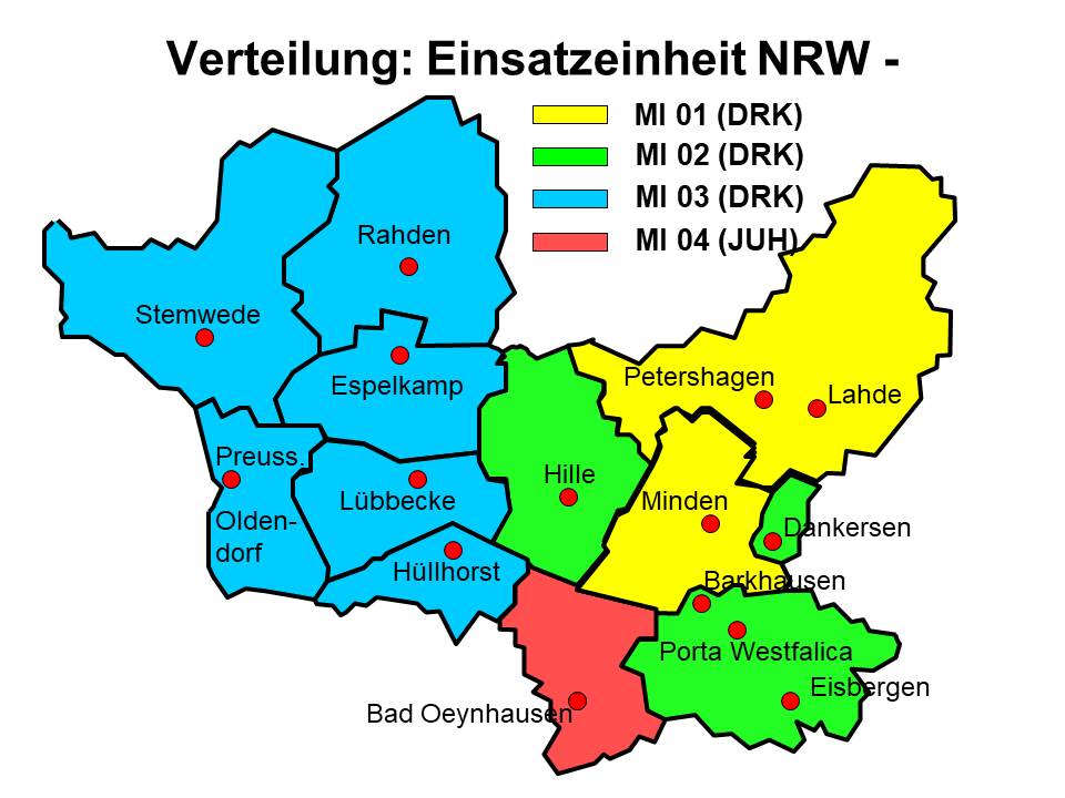 Einsatzeinheiten des Kreises Minden-Lübbecke - DRK OV Lahde